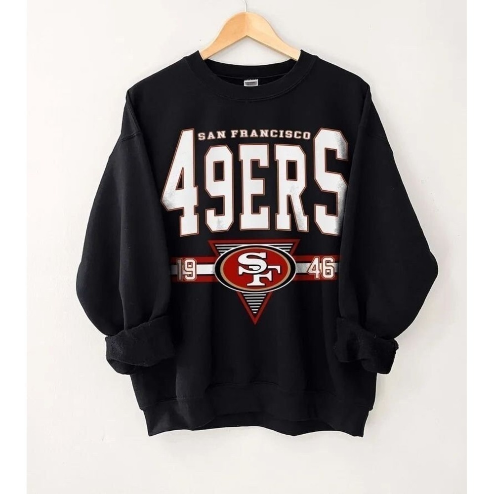 San Francisco Football Sweatshirtsf 49Ers Football Crewneck